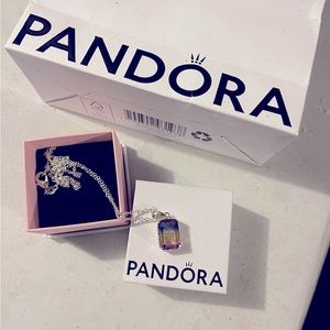 Pandora rainbow gem necklace